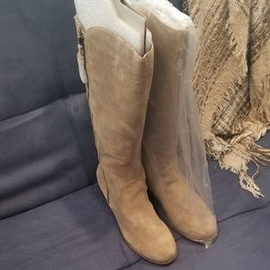 Brand New real suede knee high boots